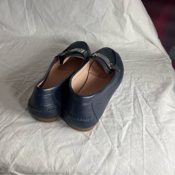 Kate spade Navy Leather Loafers - Picture 2 of 5
